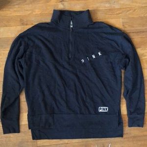 Pink 3/4 zip up size small